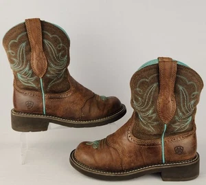 Ariat Fatbaby Heritage Dapper Westernstiefel braun 10016238 Damen – Größe 7 B LESEN - Bild 1 von 17