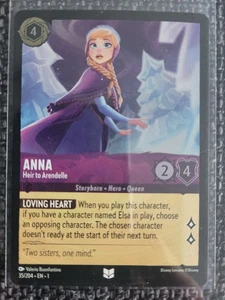 Anna Heir to Arendelle Disney Lorcana The First Chapter 35/204 Uncommon FOIL - Picture 1 of 2