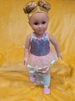 My Life As Ballerina Doll Blonde Hair 18" Blue Eyes. - Image 1 of 4