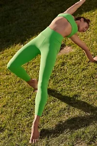 FP Movement Women's High-Rise 7/8 Length Good Karma Leggings - Whipped Lime Guac - Picture 1 of 7