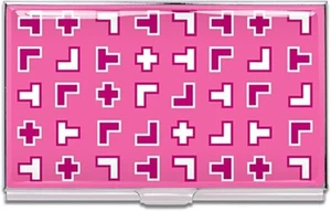 NEW Acme ANGLES Business Card Case, designed by Karim Rashid Pink 4X2 in gift - Picture 1 of 3