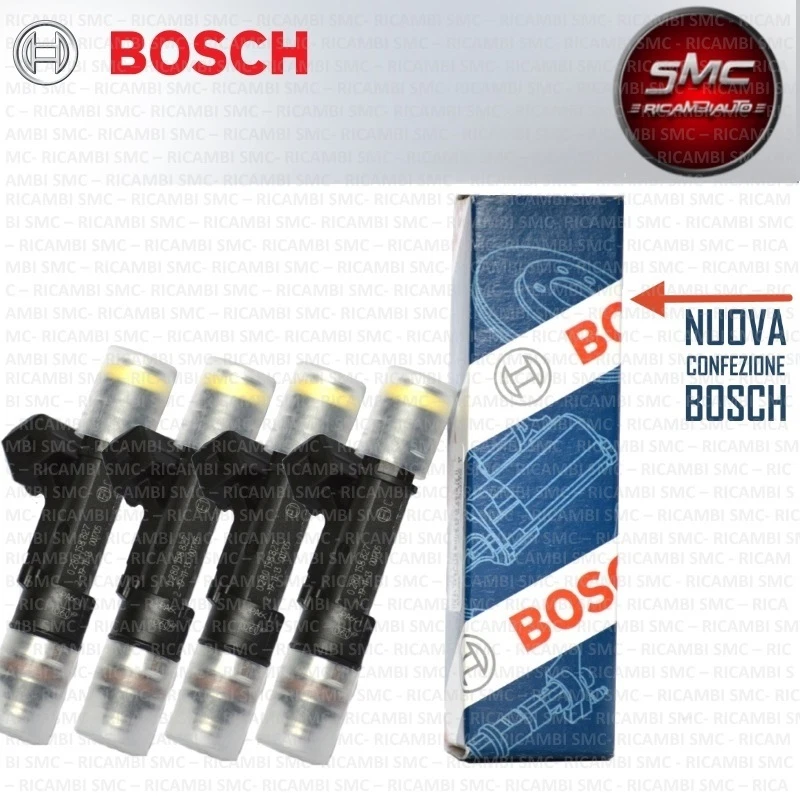 KIT 4 INIETTORI METANO BOSCH FIAT PANDA 1.2 NATURAL POWER 0280158827 - Imagen 1 de 1
