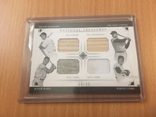 2016 National Treasures Roger Maris Brooks Robinson Quad Game-Used Relics /99 