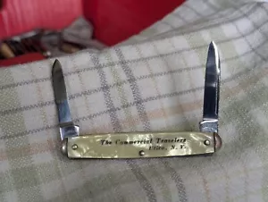 ULSTER USA 73P Equal End Pen Knife with Advertising The Commercial Travelers NY - Picture 1 of 11