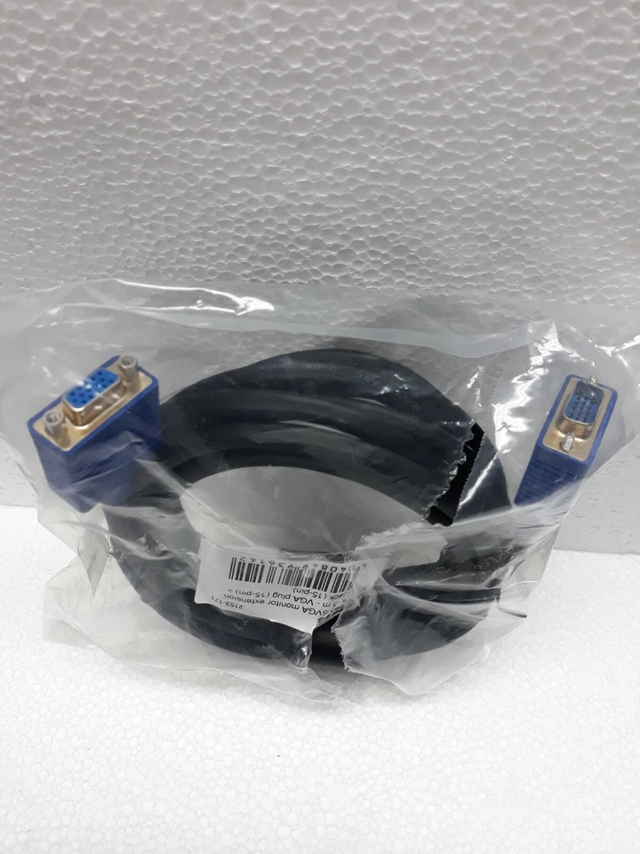 CAVO PROLUNGA MONITOR MASCHIO/FEMMINA VGA 15PIN 3MT/5MT - Immagine 1 di 1