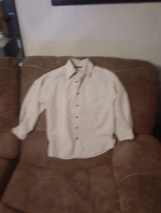Salty Dog Button Down Long Sleeve Blue And White Stripe Shirt Boys Size 8/10 - Picture 1 of 6