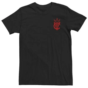 DISNEY Cruella Chest Emblem 3XLT Black T-Shirt Chest: 55" Mens NEW Tee 3XL Tall - Picture 1 of 6