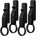 Stainless Steel Belt Clip with Detachable Key Rings (4pcs)-QX