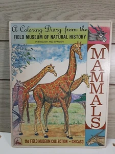 Rare! VTG 1979 Field Museum of Natural History Chicago Coloring Book of mammals - Picture 1 of 6