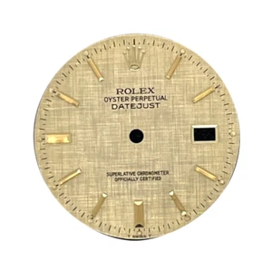 Rolex Datejust 36mm Champagne Linen Dial Yellow Gold Crown - Picture 1 of 7