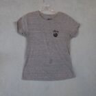 Stussy Shirt Women's Small Gray 8 Ball Logo Short Sleeve Streetwear Crewneck