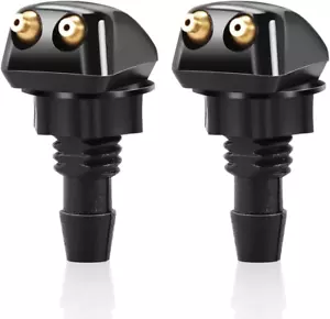 Windshield Washer Nozzles Double-Hole Straight Column for Most Cars SUVs Trucks - Picture 1 of 6