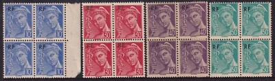 FRANCE 1944 Mercure issue (RF overprint) yv. O657-O660 - Image 1 of 2