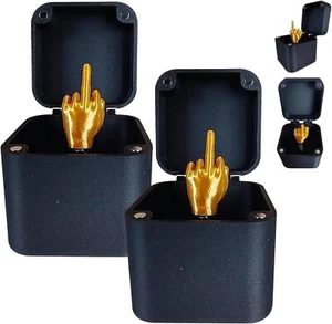 Perfect Prank Pop up Gift, 2PCS Spoof Hand Gesture Gag Gift with Box Desk Decor - Picture 1 of 11
