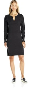 Lole Womens NWT Long Sleeve V-Neck Mara Sweater Dress Black Heather Small - Bild 1 von 2