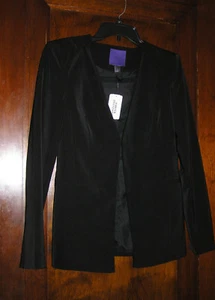 FOREVER TWENTY ONE CAREER JACKET LONG SLEEVE LINED BLACK SZ S 0918 - Picture 1 of 2