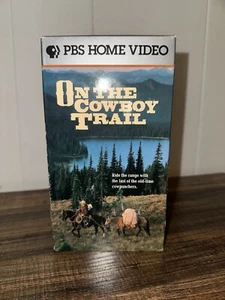 PBS Home Video On The Cowboy Trail 1980 VHS Used Slip Cover - Picture 1 of 4