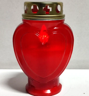 Lumino Elettrico a Luce Intermittente forma di Cuore da 1 anno o 365 giorni