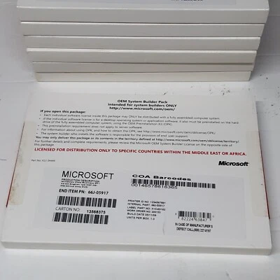 Microsoft Windows Vista Business SP1 32 Bit 1pk *BRAND NEW* *FACTORY SEALED* - Image 1 of 4