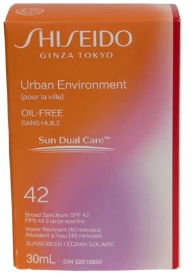 Protector solar Shiseido Urban Environment sin aceite FPS 42 - talla 30 ml / 1. Oz Foto 1 de 2