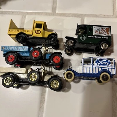 LLEDO Days Gone Lot Of 5 Vehicles - Lowenbrau , Ford , 3M Scotch Tape - Image 1 of 4
