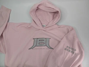 Jon Bon Jovi Back Stage JBJ 2008 Tour Pink Hoodie Sweatshirt Y2K Size 2XL - Picture 1 of 16