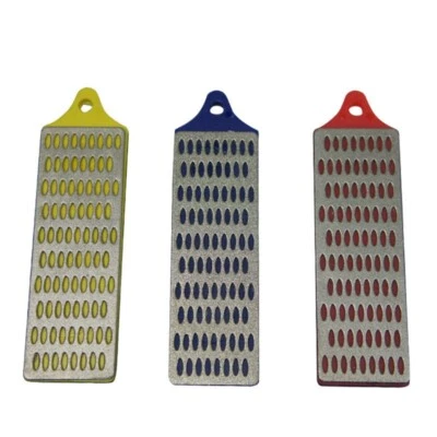 Juego de 3 afiladores de diamantes grandes piedra bloque piedra de afilar cortador de cocina piedra Foto 1 de 4