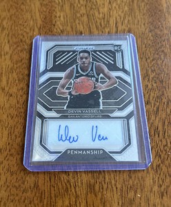 2020-21 Panini Prizm Penmanship Devin Vassell #RP-DVS Rookie Auto RC