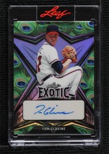 2022 Leaf Exotic Base Auto Peacock /7 Tom Glavine #EA-TG1 Auto HOF