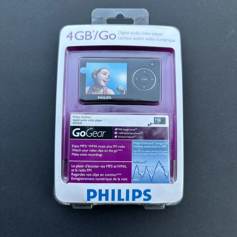 Philips GoGear Reproductor de Audio Digital Video SA3245 4 GB MP3, WMA y Radio FM Foto 1 de 3