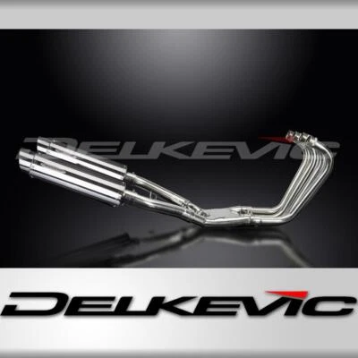 Silenciadores redondos de acero inoxidable Yamaha FJ1100 1984-1985 escape completo 4-2 350 mm Foto 1 de 4