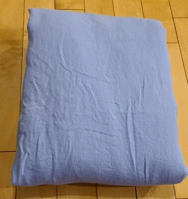 Brooklinen Washed Linen Duvet Cover Queen/Full Sky Blue Retails $299 #308 - Image 1 of 4