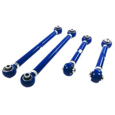 Blue Rear Adjustable Camber +Toe Arms Kit FIT BMW E90 E92 E93 325i 328i 330i 4PC - Image 1 of 4