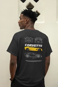 Camiseta Corvette Fan Art C7 Stingray Muscle Car Gráfico Unisex Camiseta - Imagen 1 de 4