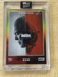 2025 TOPPS NOW MARVEL DAREDEVIL BORN AGAIN DDBA POSTER CARD GOLD 18/50 - Bild 1 von 2