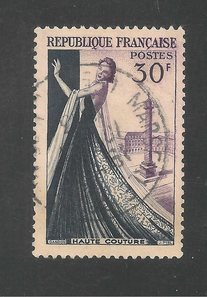France #687 (A229) VF USED SON - 1953 30fr Mannequin / Dress Making Industry - Image 1 of 1