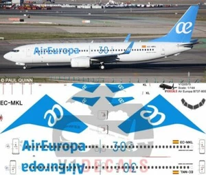 V1 Decals Boeing 737-800 Air Europa for 1/144 Revell Model Airplane Kit V1D0575 - Picture 1 of 8