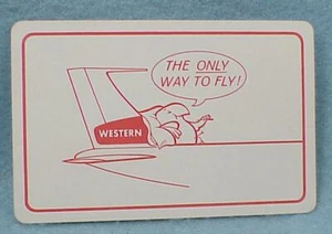 Cards Western Airlines - bx2 - Picture 1 of 1
