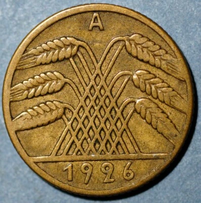 Germany Weimar Republic 10 Reichspfennig 1926 A KM# 40 - Image 1 of 2