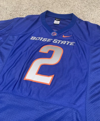 Boise State Broncos #2 2010 Nike Blue Home Jersey Men XL Pettis Cover