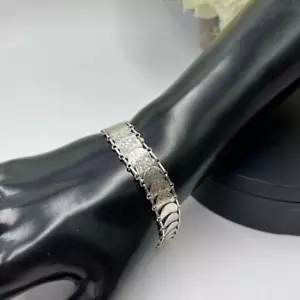 Silpada ausverkauft 925 Sterlingsilber einfach Pailletten Scheibe Münzlink Armband B2829 - Bild 1 von 12