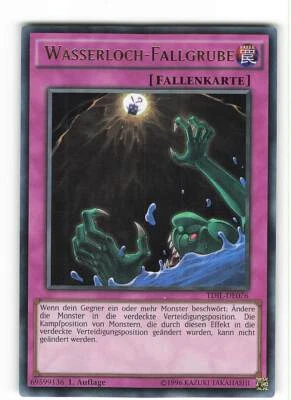 Yugioh WASSERLOCH-FALLGRUBE , tdil-de076 Ultra Rare deutsch Near Mint  - Bild 1 von 2