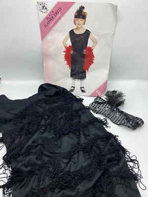 Vestido con aleta negra y diadema vestido disfraz/Día Mundial del Libro 7-9 Foto 1 de 4