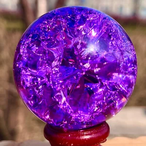 157G Natürliche Titan Regenbogen Quarz Kugel Kristallkugel Heilung - Bild 1 von 24