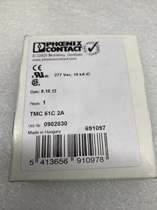 Disyuntores PHOENIX CONTACT 0902030 TMC 61C 3A 277 voltios 10 kaic NUEVO - Imagen 1 de 5
