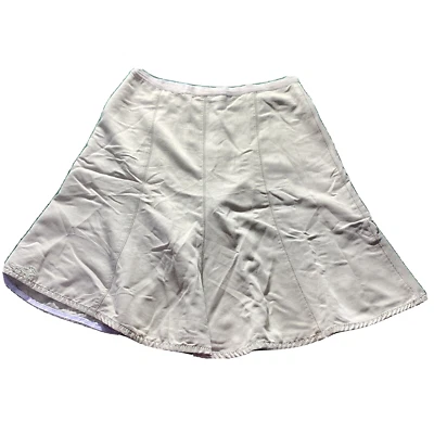 Horny Toad skirt women 6 SM khaki tan midi a line zip active hike golf office - Image 1 of 4