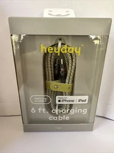 Heyday iPhone Ladekabel Lightning auf USB-C Geflochten 6 Fuß für iPhone & iPad - Bild 1 von 4