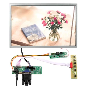 12,1 Zoll 1280x800 HD 650nit IPS LCD Bildschirm + VGA 20pin WLED LVDs Controller Platine - Bild 1 von 4