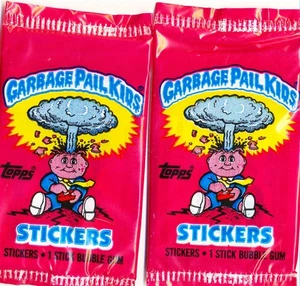 2 PACK LOT 1985 TOPPS GARBAGE PAIL KIDS 1ST SERIES UK SEALED - Picture 1 of 1