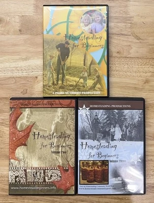 Homesteading For Beginners Vol. 1, 2 & 3 DVD Set Educational Skills - Rare HTF - Image 1 of 4